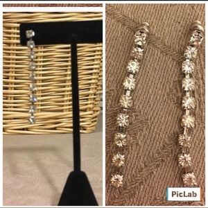 Sparkling Rhinestone Drop Earrings